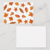 水色葉のメモカード ノートカード (正面/裏面)