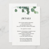 水色葉の結婚詳細/情報カード エンクロージャーカード (正面/裏面)