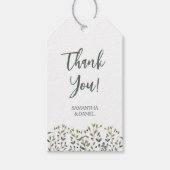 水色葉結婚の ギフトタグ (正面)