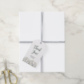 水色葉結婚の ギフトタグ (より糸付き)