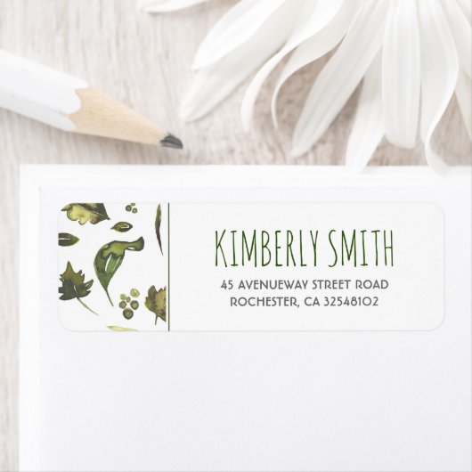 水色葉結婚の ラベル (インサイチュ)