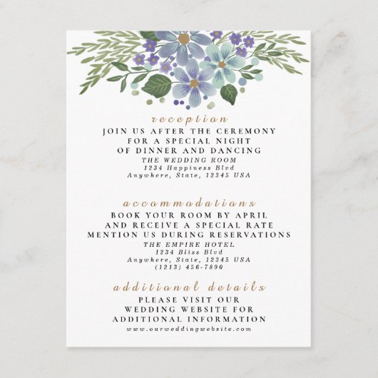 水色葉製04dエンク結婚ロージャカード エンクロージャーカード (正面)