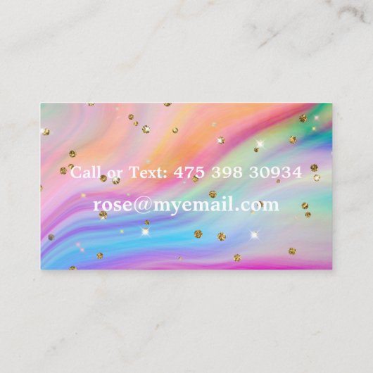 水色虹 名刺 (裏面)