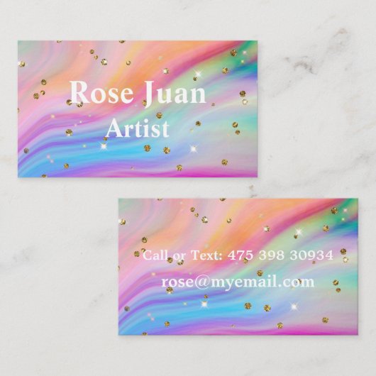 水色虹 名刺 (正面/裏面)