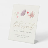 水色蝶ラブズスウィートブライダルシャワー 台座サイン (正面)