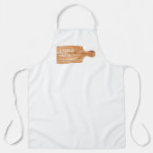 水色裁断ボードケータリングシェフロゴ エプロン (正面)