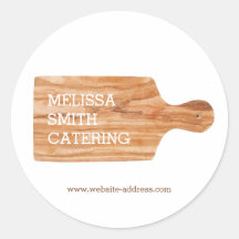 水色裁断ボードケータリングシェフロゴ