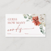 水色赤い冬の推測どのように多くのコルクゲーム エンクロージャーカード (正面)