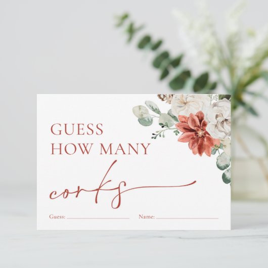 水色赤い冬の推測どのように多くのコルクゲーム エンクロージャーカード (スタンド正面)