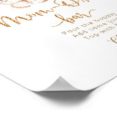 水色赤面ピンクバタフライマムオーサバー標識 ポスター (角)