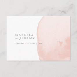 水色赤面結婚の返信R.S.V.Pカード 出欠カード