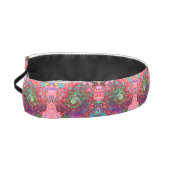 水色赤Groovy抽象芸術レトロ液スワール アスレチックヘッドバンド (左)