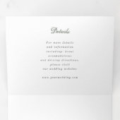 水色野結婚草 三つ折り招待状 (内部最初)