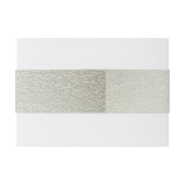 水色金ゴールドユーカリ結婚の葉の光沢 招待状ベリーバンド (裏面例)