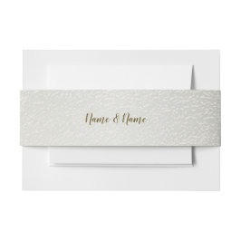 水色金ゴールドユーカリ結婚の葉の光沢 招待状ベリーバンド