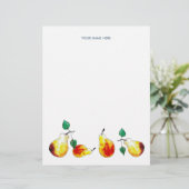 水色金ゴールド梨ハンドボタニカル図解入りの、写真付きのの レターヘッド (スタンド正面)