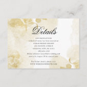 水色金ゴールド結婚の詳細エンクロージャカード エンクロージャーカード (正面)