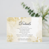 水色金ゴールド結婚の詳細エンクロージャカード エンクロージャーカード (スタンド正面)