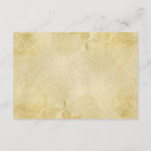 水色金ゴールド結婚の詳細エンクロージャカード エンクロージャーカード (裏面)