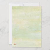 水色降流星アイボリーベビー散布 招待状 (裏面)