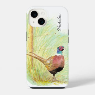 水色雉ゲーム鳥野獣自然芸術 iPhone 14ケース