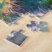 水色顕花多肉質サボテン ジグソーパズル (側面)