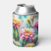 水色顕花多肉質サボテン 缶クーラー (缶正面)