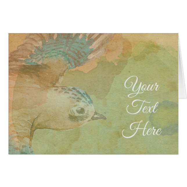 水色飛んでいる鳥 (正面横)