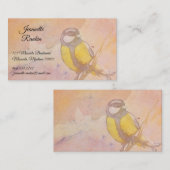 水色飛んでいる鳥 名刺 (正面/裏面)