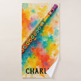 水色鮮やかフルートカスタム バスタオルセット