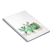 水色，サボテン ノートブック (右側)