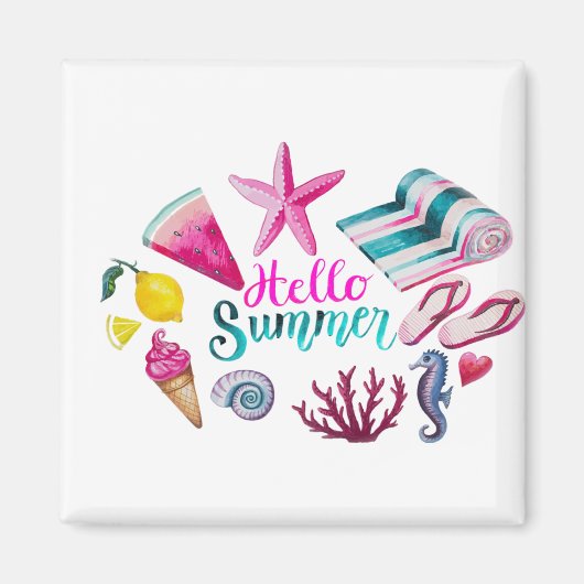 水色 マグネット (正面)