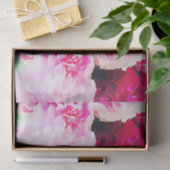 水色，手絵を描花，シック，エレガント赤 薄葉紙 (ギフト)