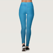 水色、波 レギンス (裏面)