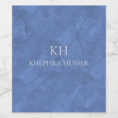 水色（淡青） ワインラベル (シングルラベル)