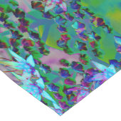 水色、紫、青の多肉性のセダムの花 ショートテーブルランナー (コーナー)