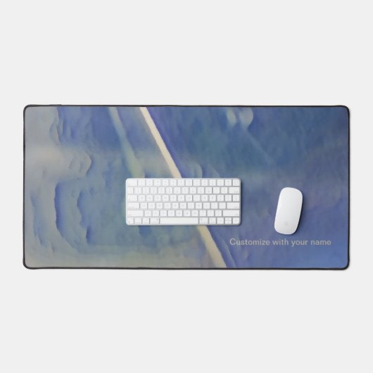 水色（青） デスクマット (キーボード&マウス)