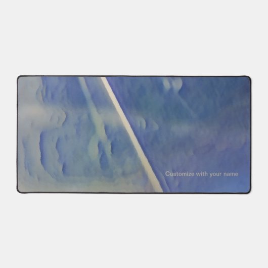 水色（青） デスクマット (正面)