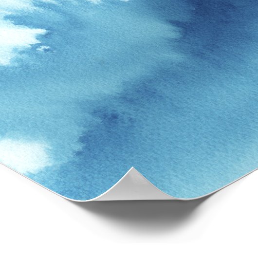 水色（青） ポスター (角)