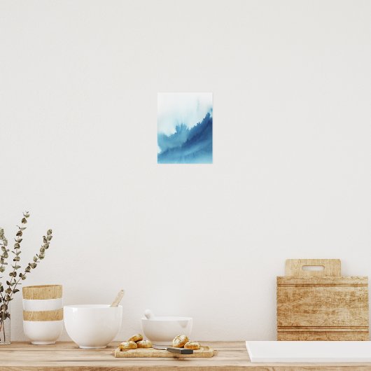 水色（青） ポスター (キッチン)