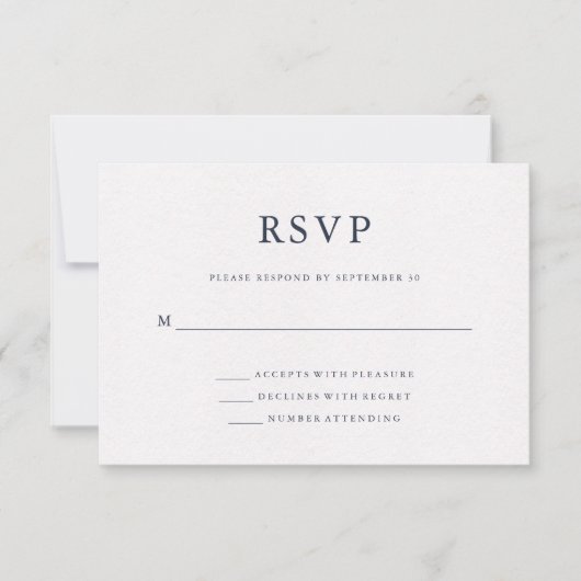 水色(青) |ワールドマップウェディングRSVP 出欠カード (正面)