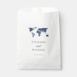 水色（青） |世界地図結婚ズ フェイバーバッグ