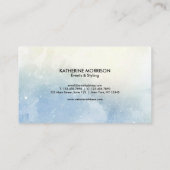 水色（青） 名刺 (裏面)