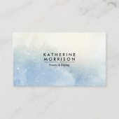 水色（青） 名刺 (正面)