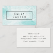 水色（青） 名刺 (正面/裏面)
