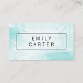 水色（青） 名刺 (正面)