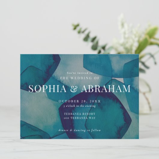 水色(青) 招待状 (スタンド正面)