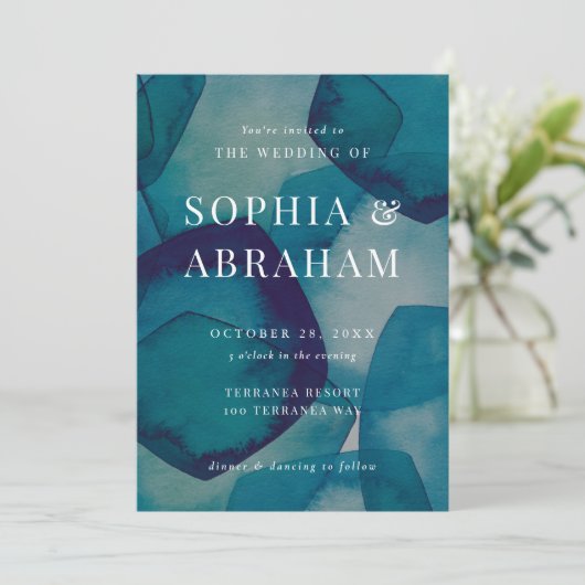 水色（青） 招待状 (スタンド正面)