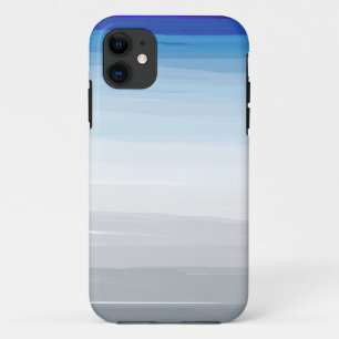 水色(青、白、グレー) iPhone 11 ケース