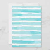 水色(青) | String Lightsカップルのシャワー 招待状 (裏面)